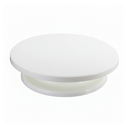 360° Plastic Cake Turntable – Rotating Cake Decorating Stand for Baking, Icing & Pastry Decorating On White Background