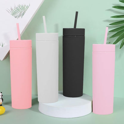 Skinny Travel Cup With Straw