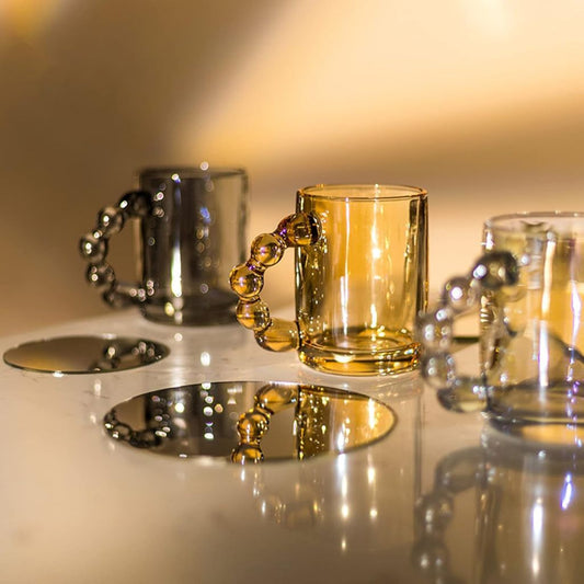 Trending Pearl Handle 6pc Mug Set -350ml