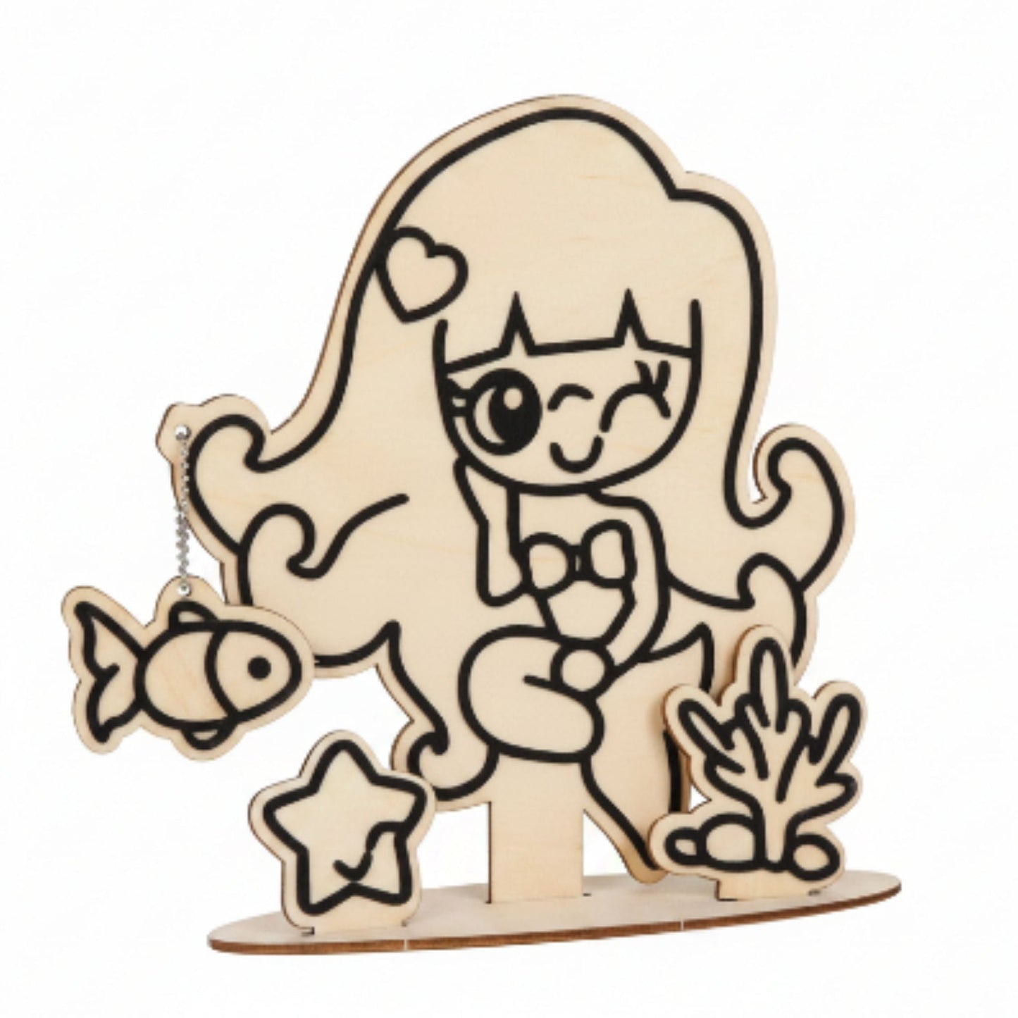 3D Clay Painting with Hanging Charm