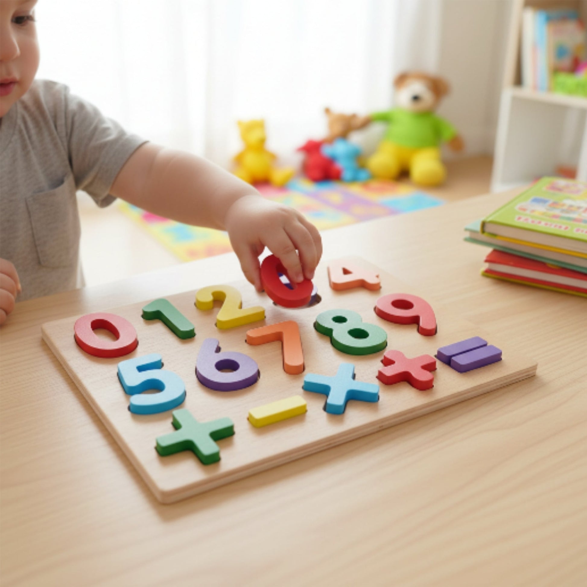 3D Wooden Number Puzzle