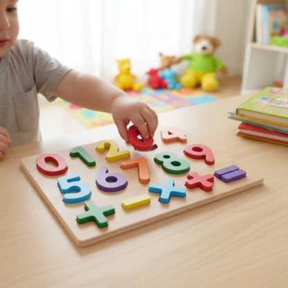 3D Wooden Number Puzzle