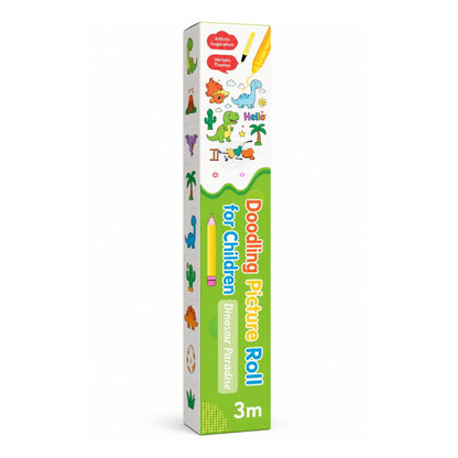 3m Doodling Picture Roll for Children – Colouring Activity Roll with Continuous Design