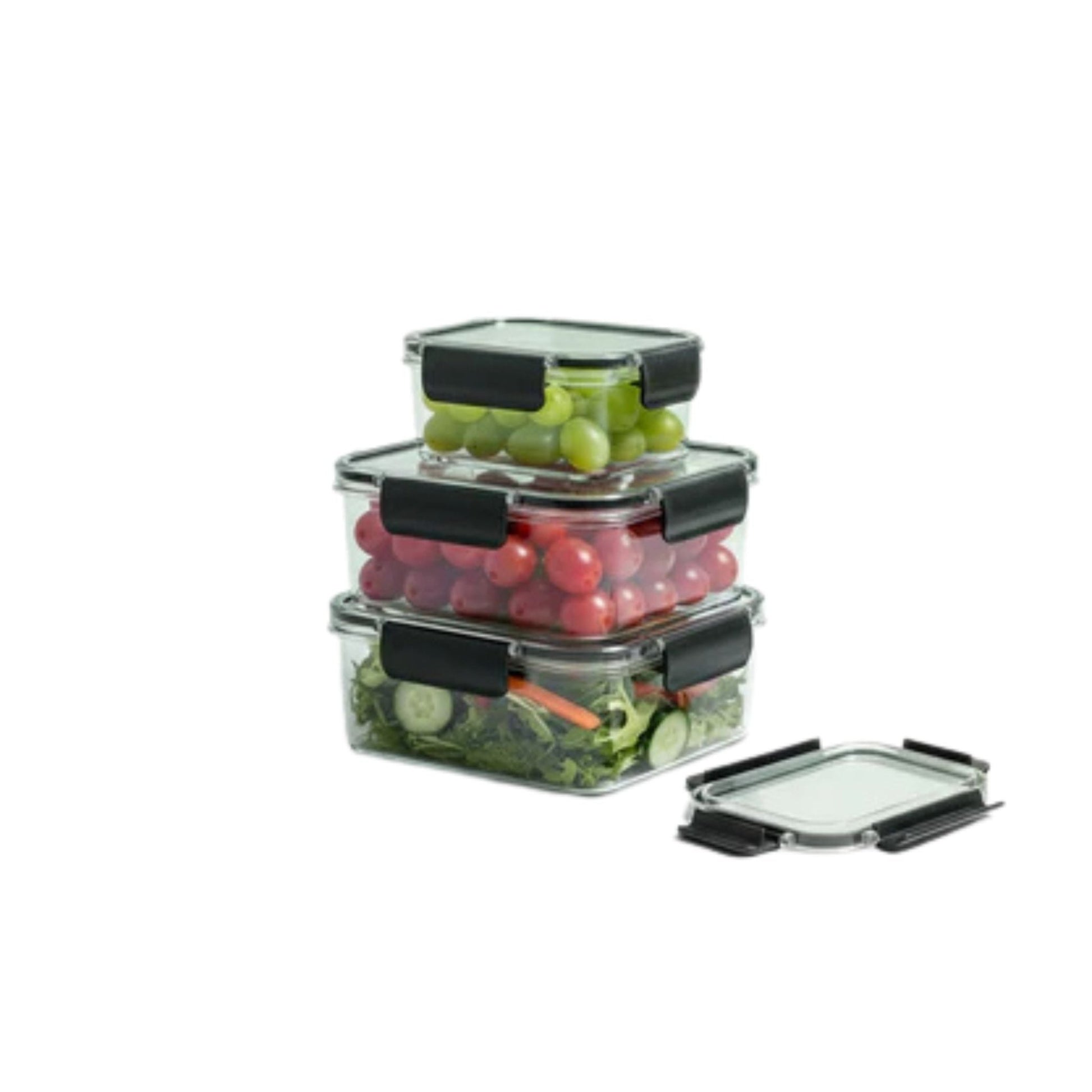 3pc Acrylic Fridge Storage with Dividers