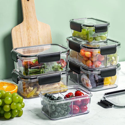 3pc Acrylic Fridge Storage with Dividers