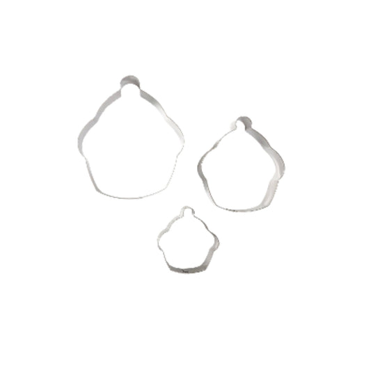 3pc Cupcake Cookie Cutter