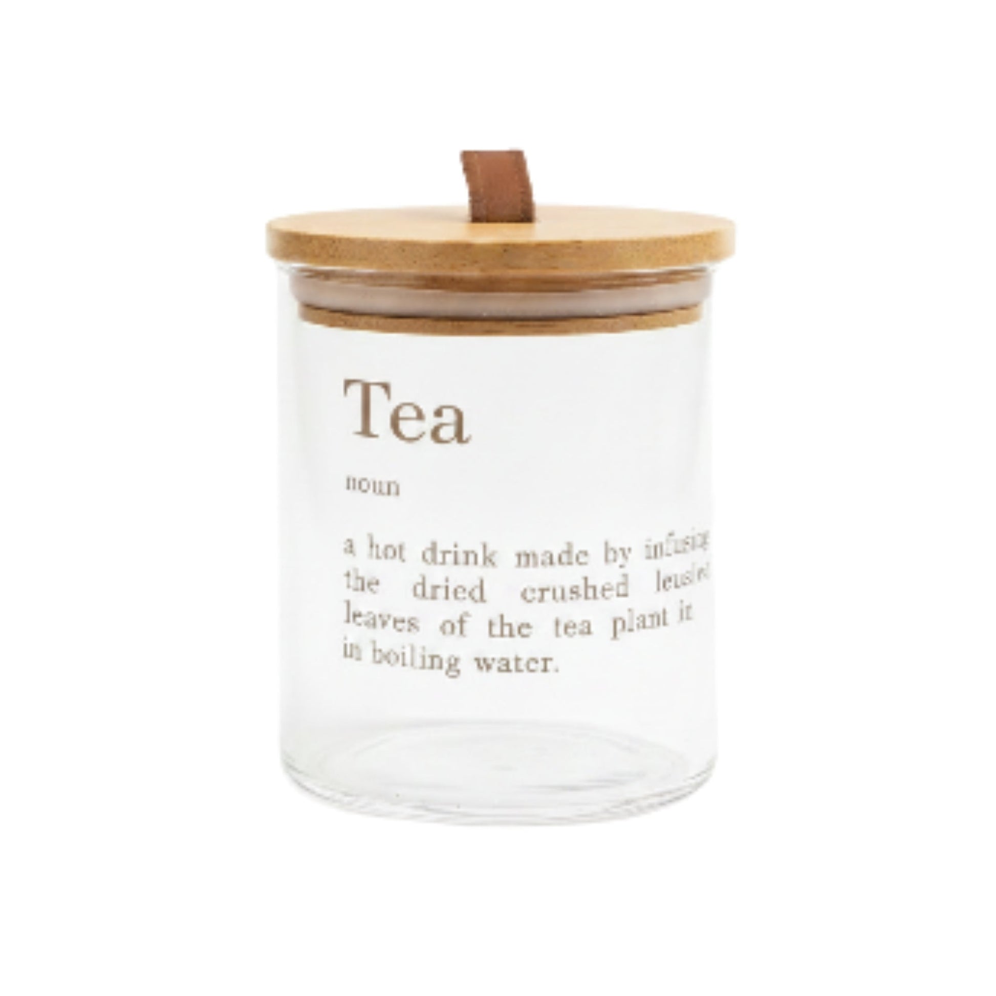 3pc Danny Home Glass Canister Set – Food Storage Jars for Kitchen, Pantry & Countertop Organisation - White Writing