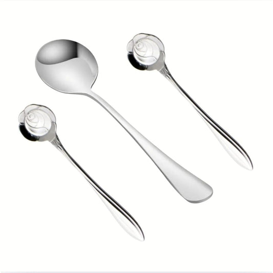 3pc Floral Teaspoon