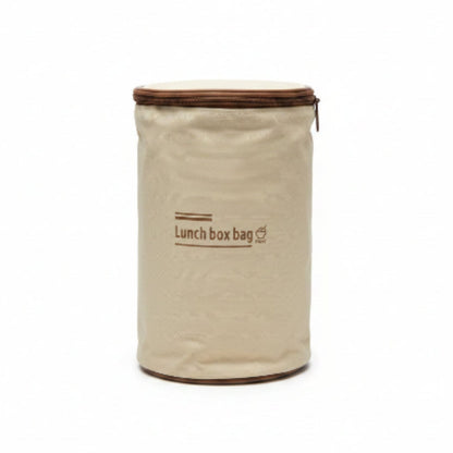 3pc Lunch Box And Cutlery Set - Coffee