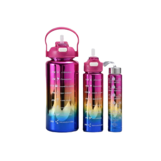 3pc Metallic Gradient Bottles