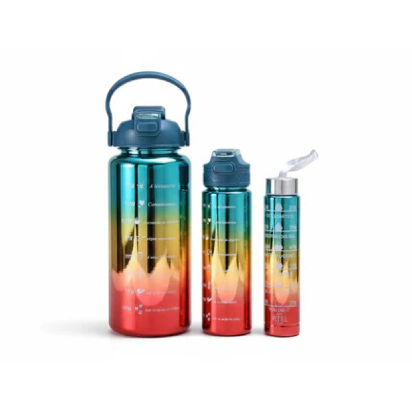 3pc Metallic Gradient Bottles