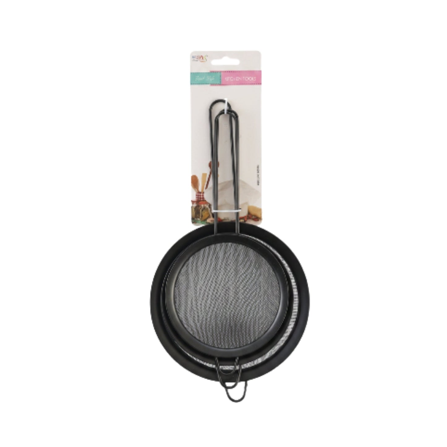 3pc Sift Set 12cm, 14cm & 16cm - Black