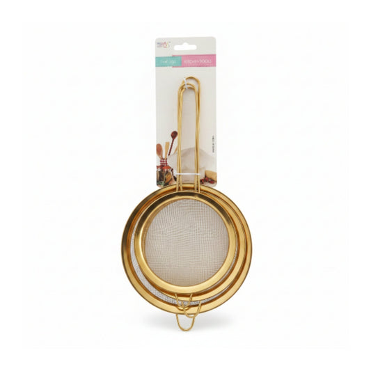 3pc Sift Set 12cm, 14cm & 16cm - Gold