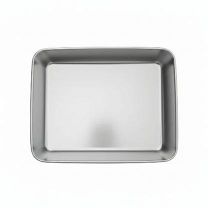 3pc Stainless Steel Crisper Box Flat Large