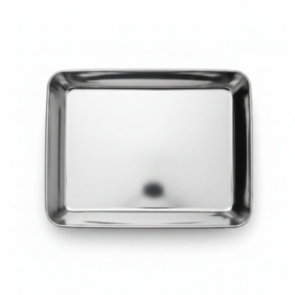 3pc Stainless Steel Crisper Box Flat Large