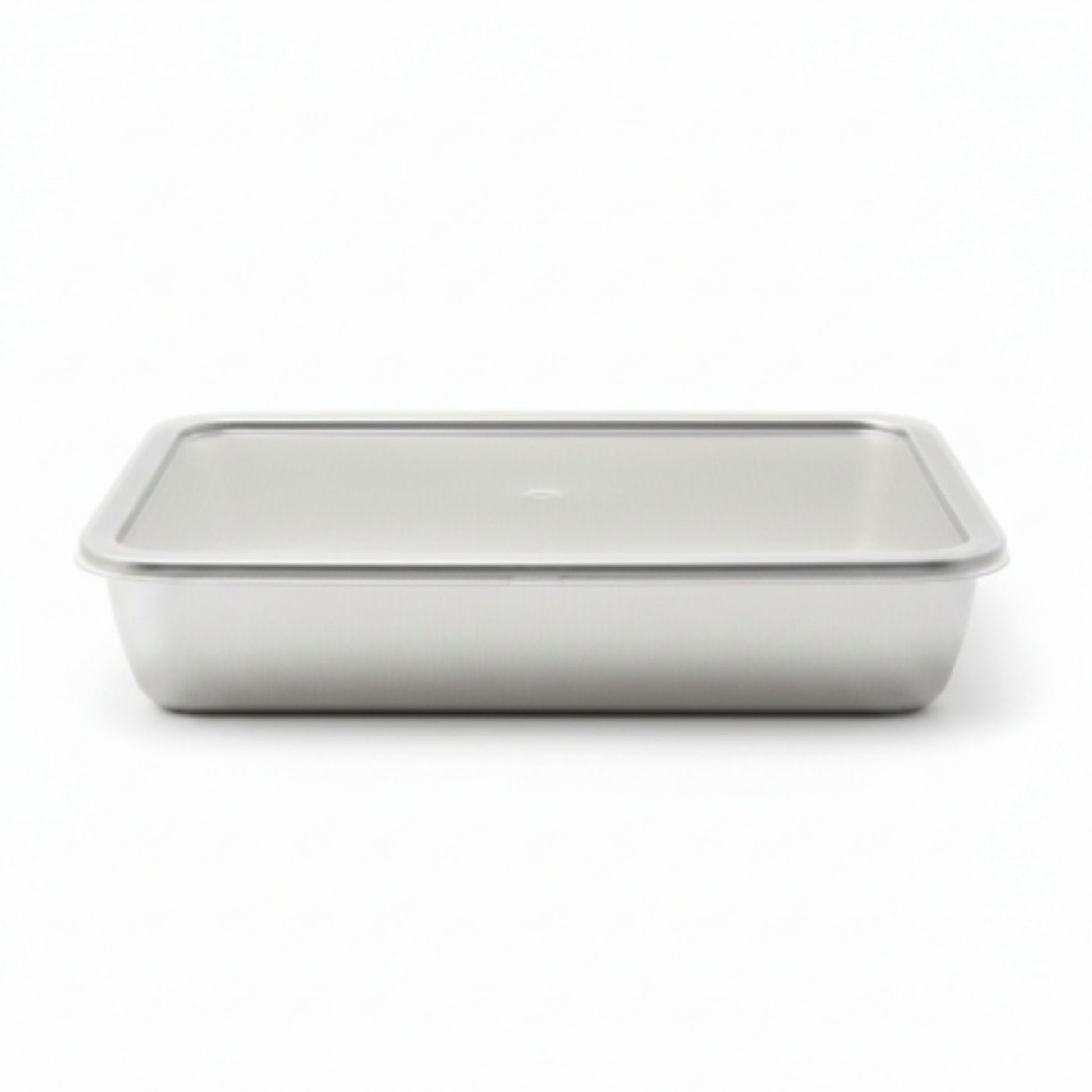 3pc Stainless Steel Crisper Box Flat Large