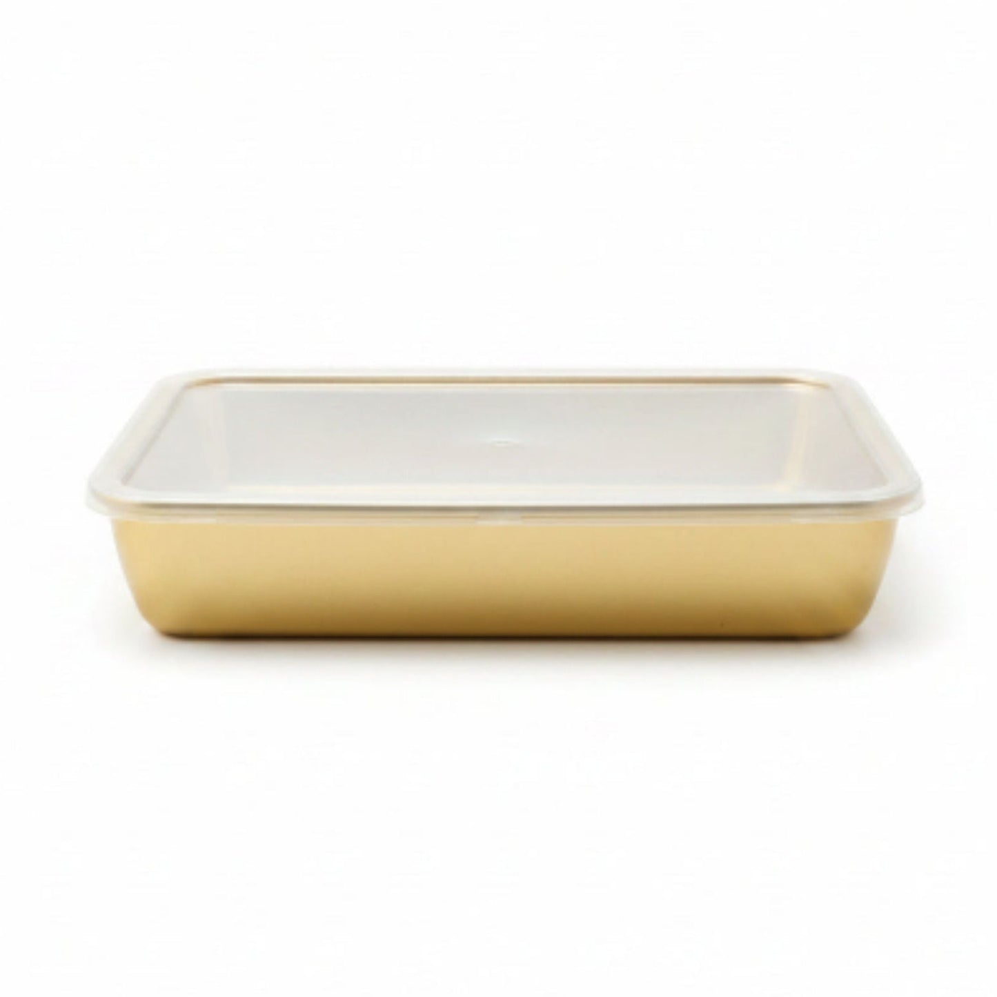 3pc Stainless Steel Crisper Box Flat Large