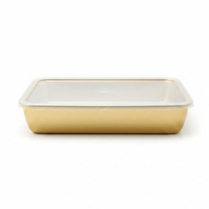3pc Stainless Steel Crisper Box Flat Large