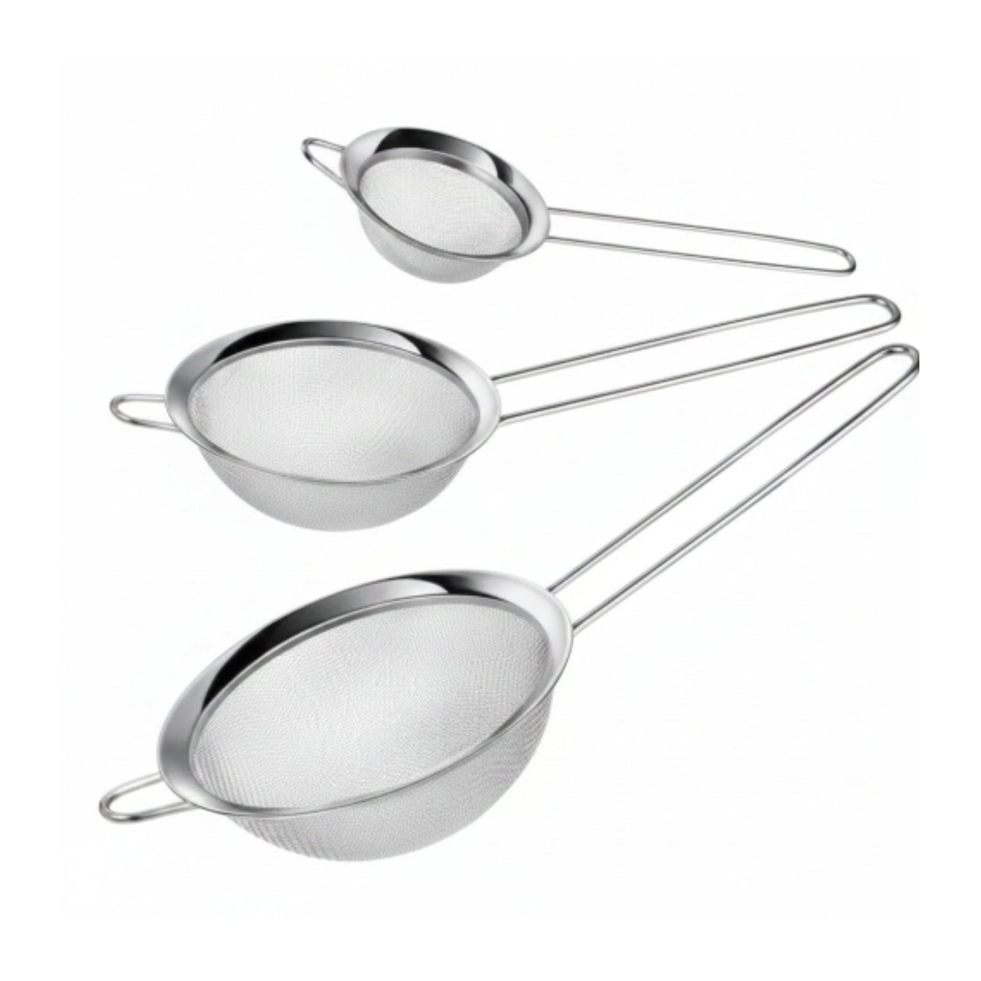 3pc Stainless Steel Sift Small