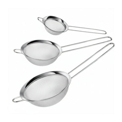 3pc Stainless Steel Sift Small