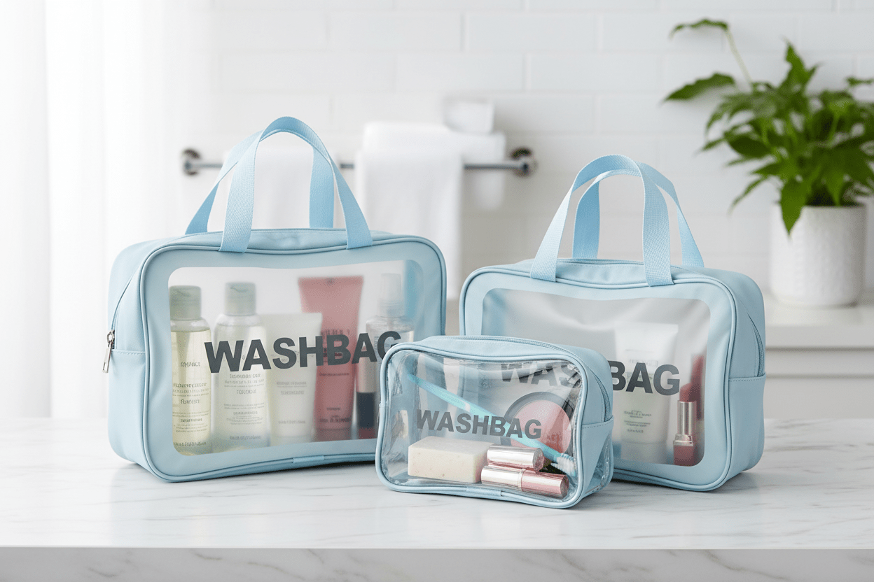 3pc Wash Bag - Blue