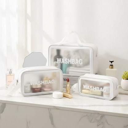 3pc Wash Bag - White