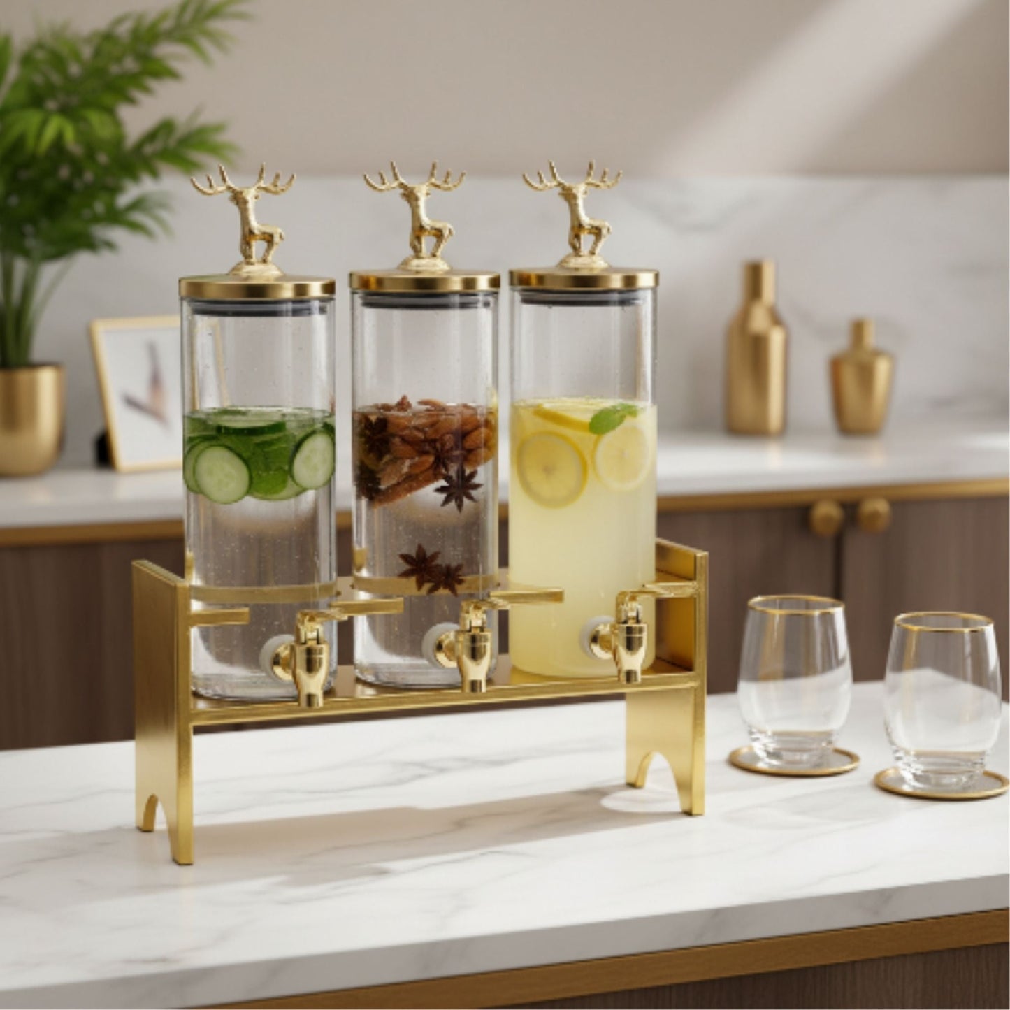 3pc Water Dispenser On Stand 1850ml
