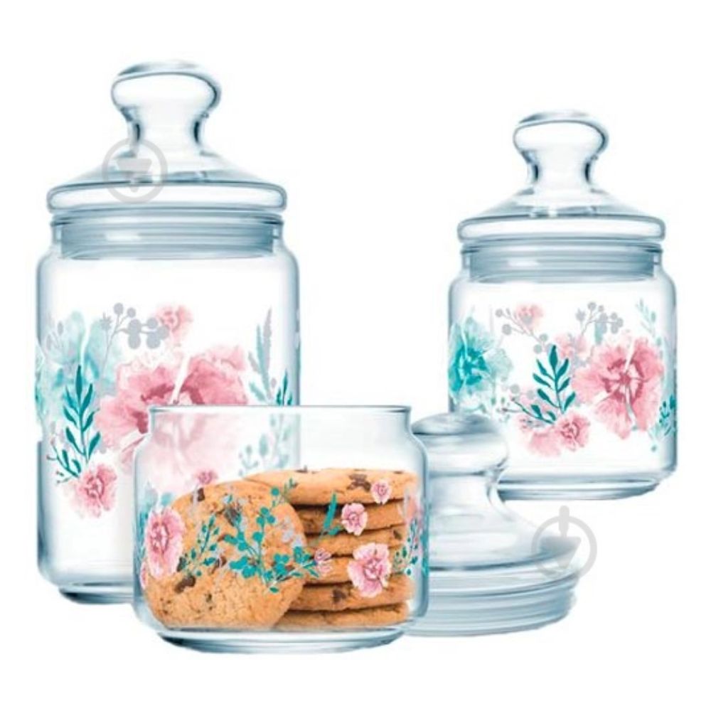 Luminarc 3pc Jar Set
