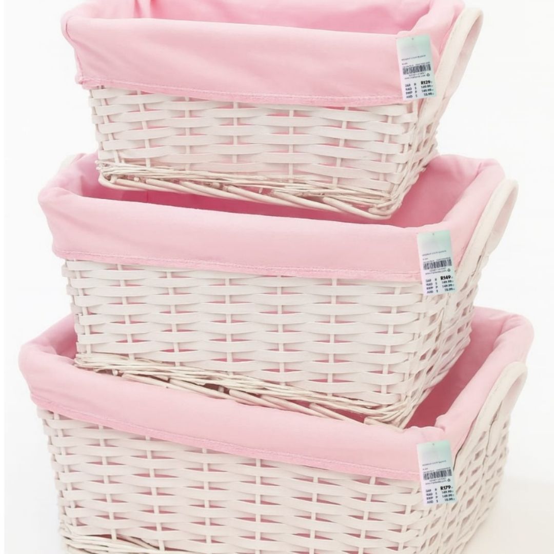3pc Wicker Basket