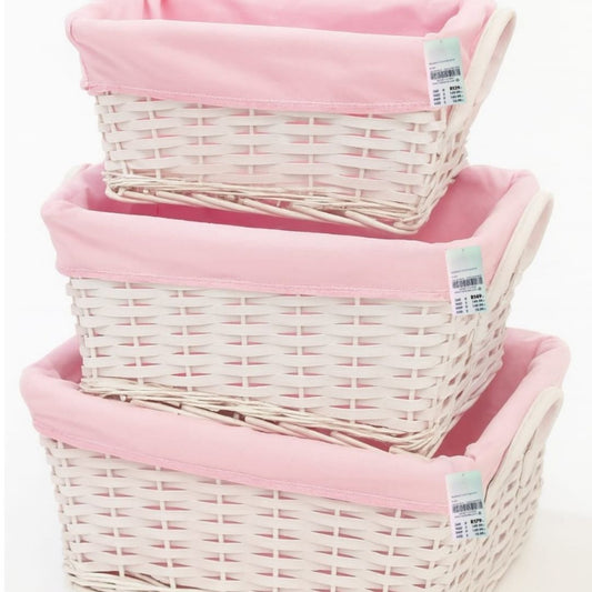 3pc Wicker Basket