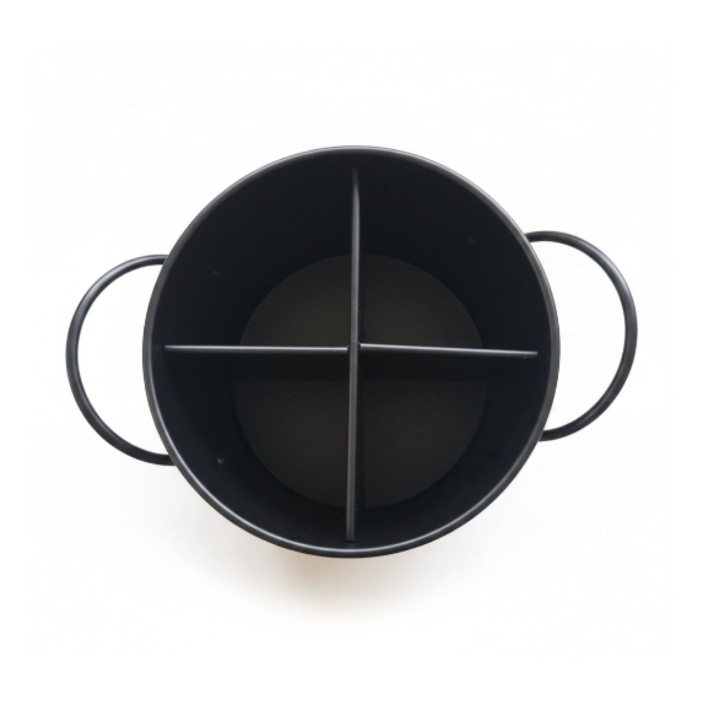 4 Compartment Metal Utensil Holder