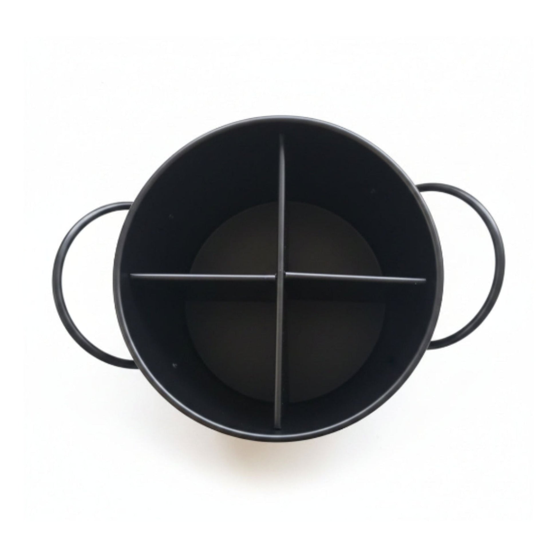 4 Compartment Metal Utensil Holder