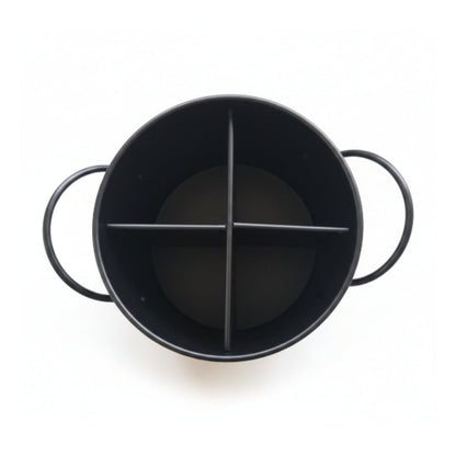 4 Compartment Metal Utensil Holder