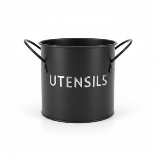 4 Compartment Metal Utensil Holder