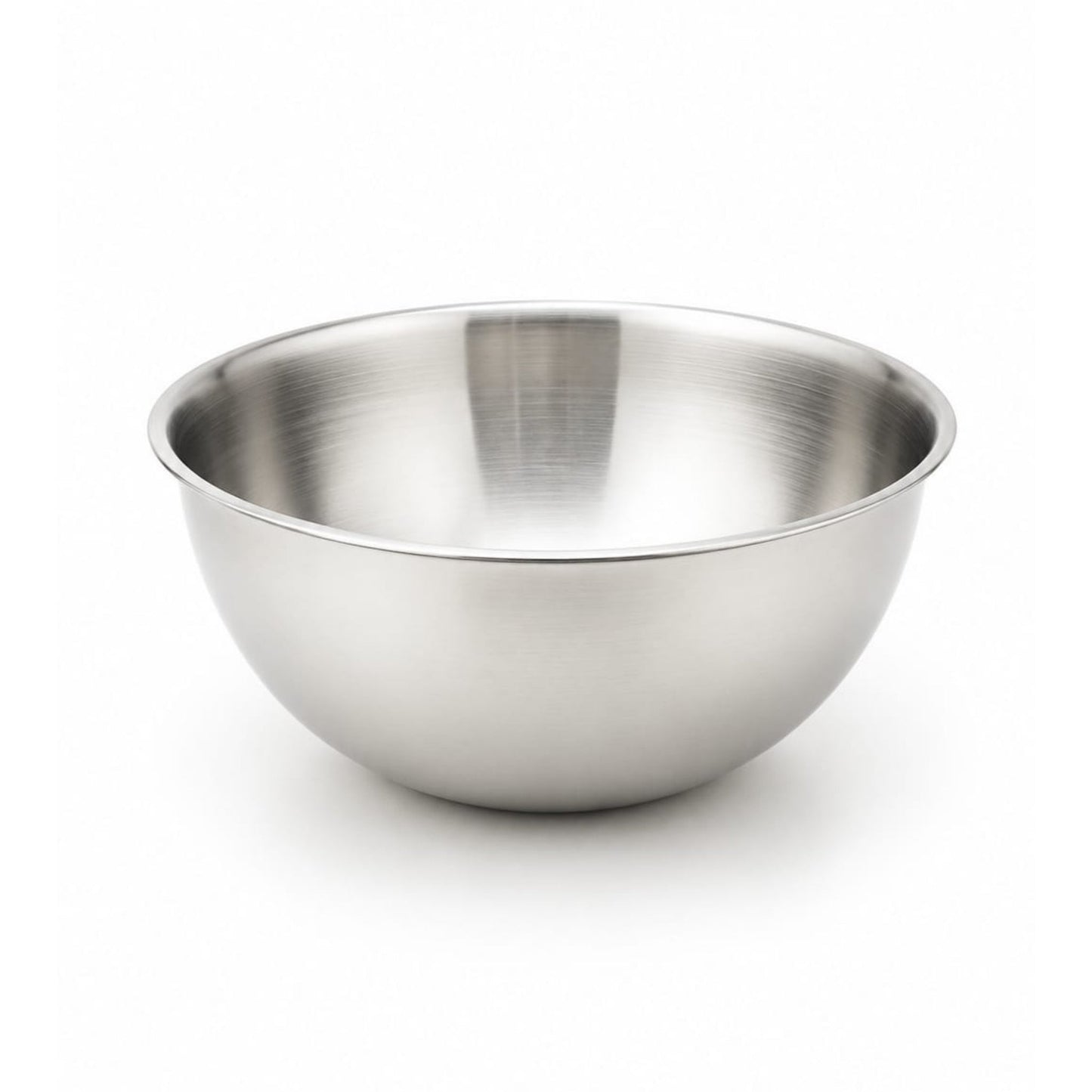 4-Piece Round Stainless Steel Mixing Bowl Set with Airtight Grey Lids – Nesting Food Storage Bowls - Silver