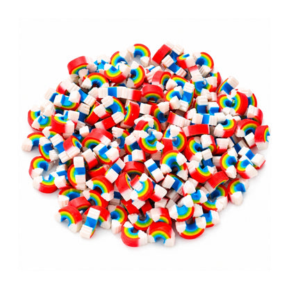 4 Piece Tiny Rainbow Eraser Set – Mini Novelty Pencil Erasers – Rainbow Design