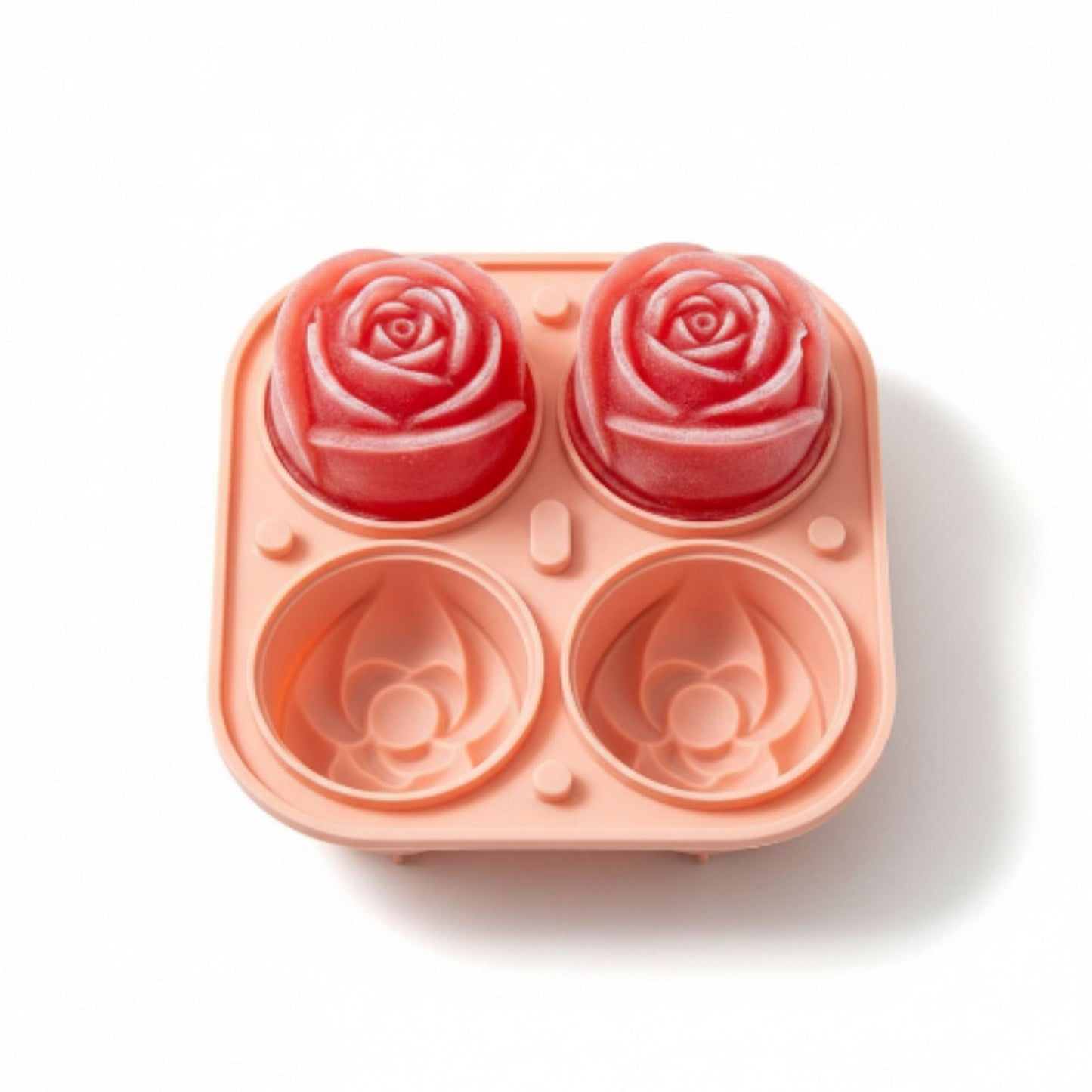 4 Slot Rose Ice Tray