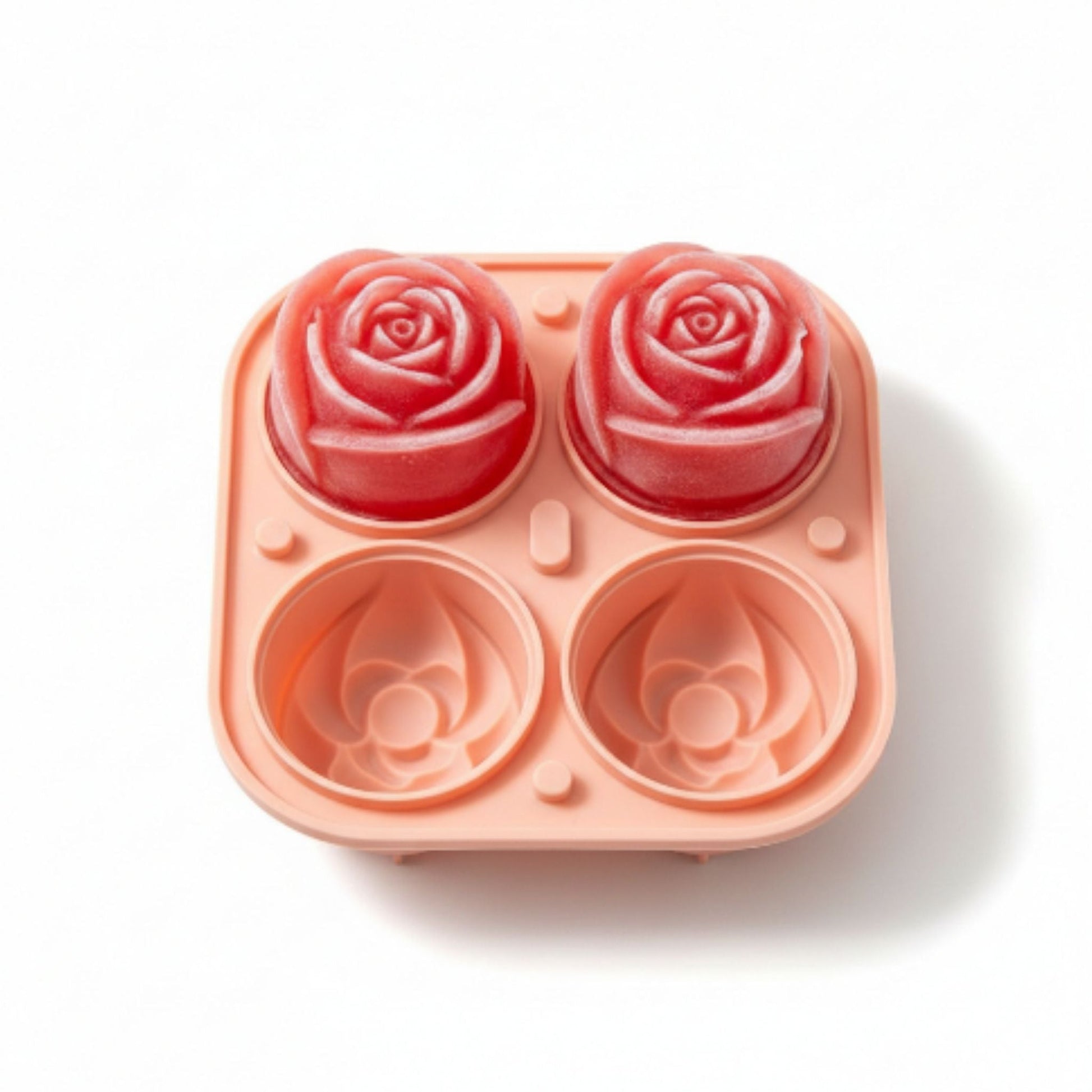 4 Slot Rose Ice Tray