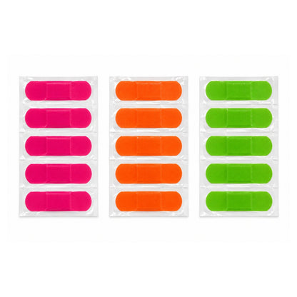 40 Piece Neon Plasters – Adhesive First Aid Bandages – Bright Colour Designs