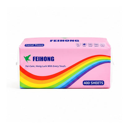 400 Sheet Soft Facial Tissues – 2-Ply Gentle Tissue for Home, Office & Everyday Use