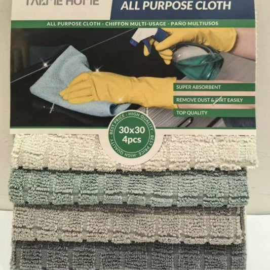 4pc All Purpose Microfibre Cloth
