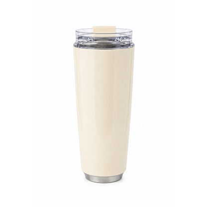 420ml Thermal Travel Cup – Insulated Hot & Cold Drink Tumbler with Lid White On White Background
