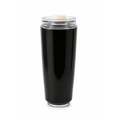 420ml Thermal Travel Cup – Insulated Hot & Cold Drink Tumbler with Lid Black On White Background
