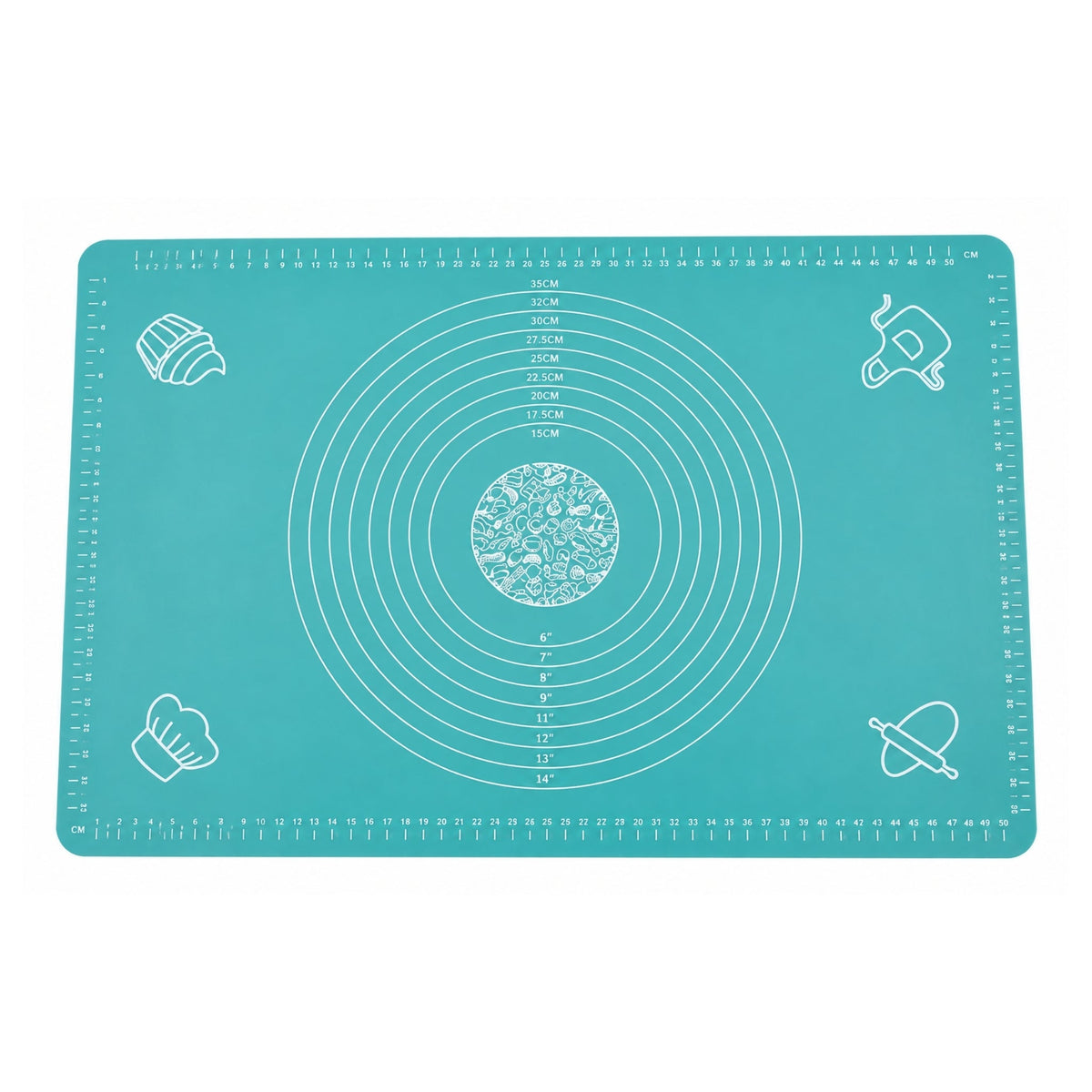 45x65cm Takmehome Silicone Rolling Mat – Non-Slip Baking & Dough Rolling Surface