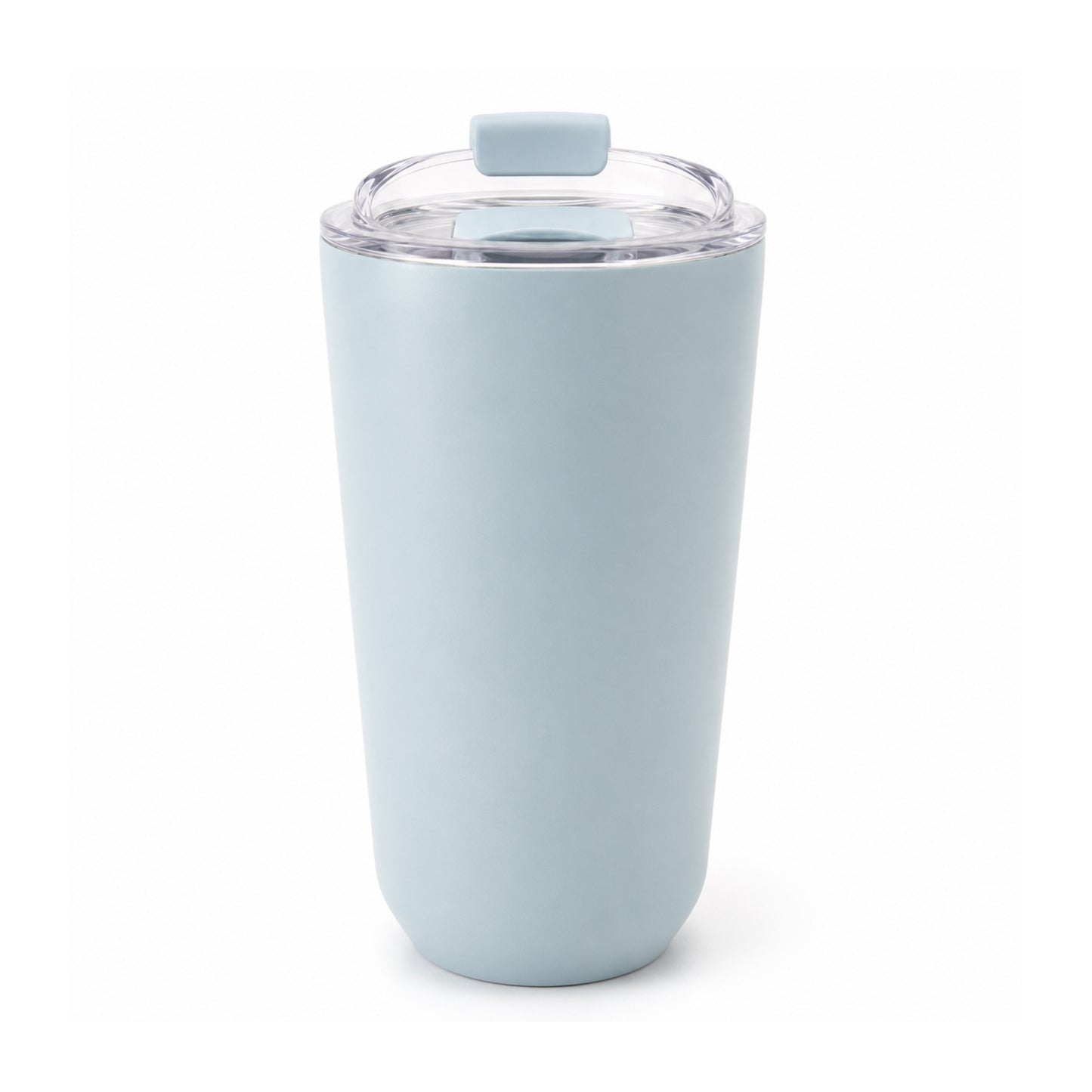 480ml Thermal Travel Cup – Insulated Hot & Cold Drink Tumbler with Lid Blue On White Background