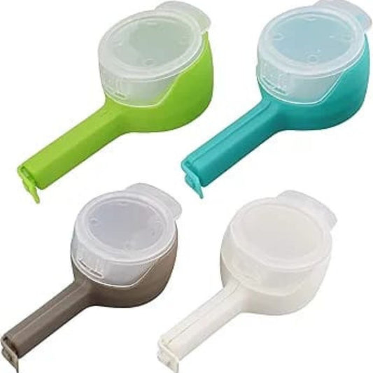 4pc Bag Clips With Spout