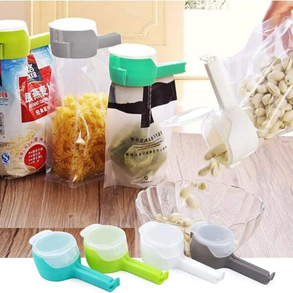 4pc Bag Clips With Spout