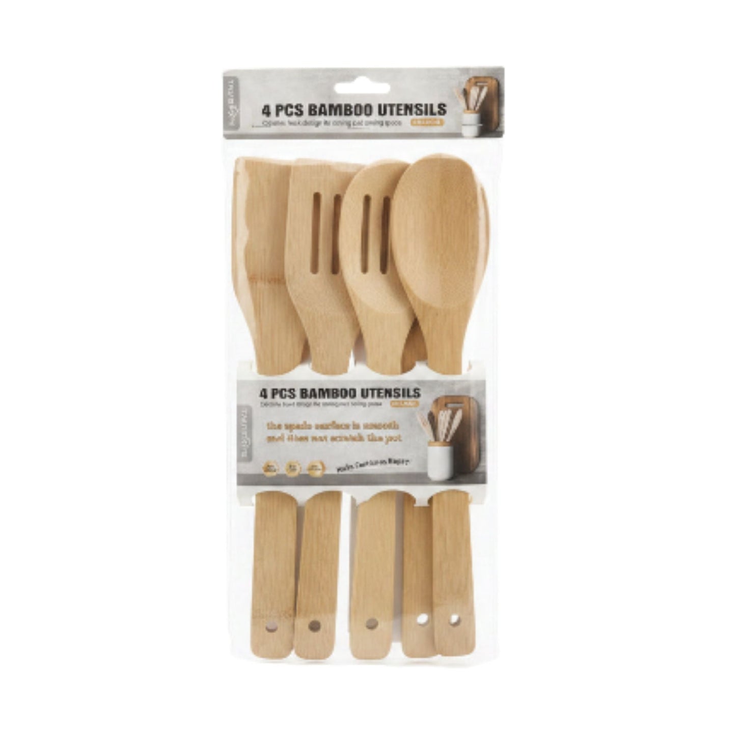 4pc Bamboo Utensils