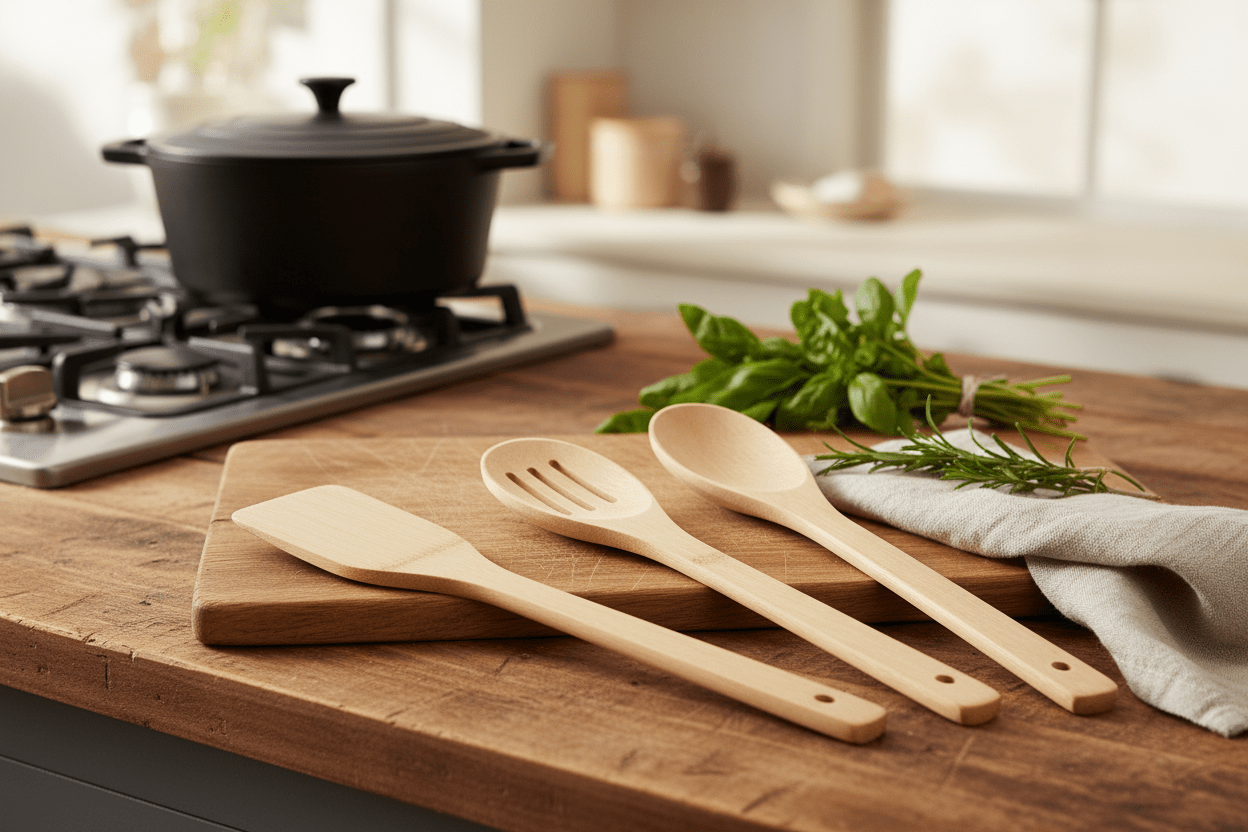 4pc Bamboo Utensils