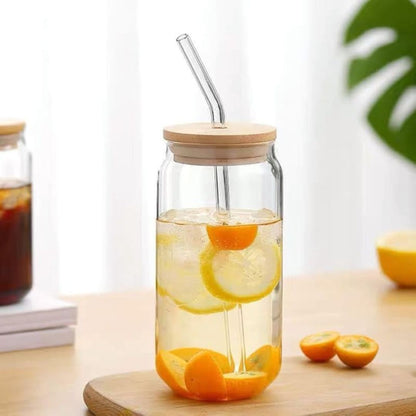 4pc Glass Can In Floral Box 500ml